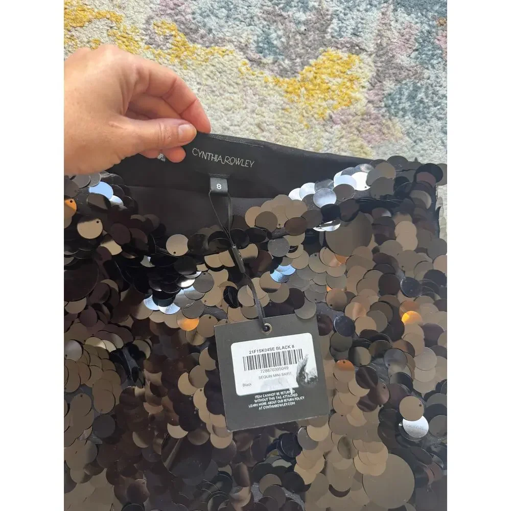 Cynthia Rowley Sequin Mini Skirt